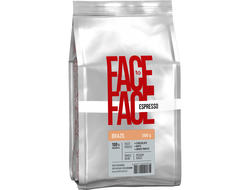 Кофе в зернах Face to Face &quot;BRAZIL&quot;, 100% Арабика 1000 г
