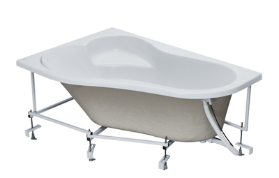 Акриловая ванна SANTEK ИБИЦА XL 160х100 L, каркас, слив-перелив