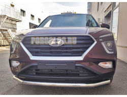 Защита переднего бампера d60 для Hyundai Creta 2021-