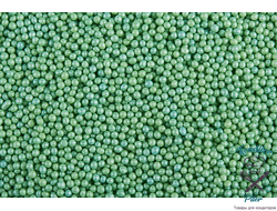 Посыпки "Шарики перламутровые зелёные d2 мм", 50 гр