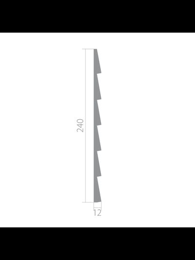 3d панель из архитектурного ЛДФ - декора Ultrawood UW 08 i (2000 х 240 х 12 мм.)