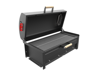 Крышка-гриль (с чугунной решёткой-гриль) для мангалов Редлайнер