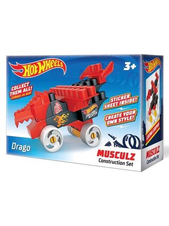 Детский развивающий конструктор Bauer Hot Wheels Серия Musculz Drago 3+