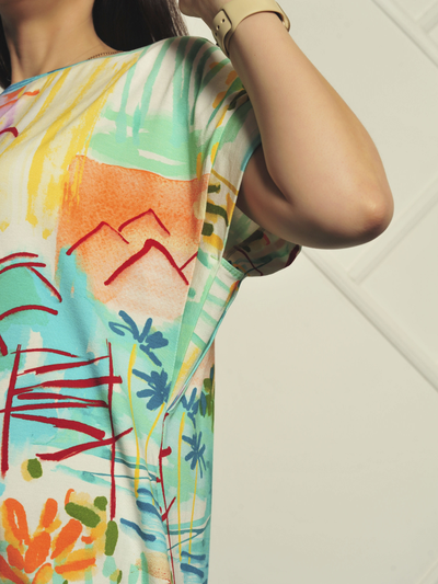 Футболка Арт: 661-0324-пальма