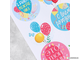 Наклейки «С Днем рождения», шары, 9 × 16 см