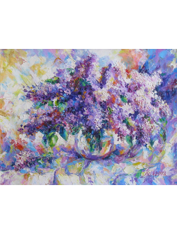 Натюрморт Букет сирени Круглова Ирина