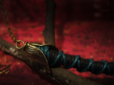 "Время Самайна", комплект украшений (серьги и колье) с тыквами к Хэллоуину