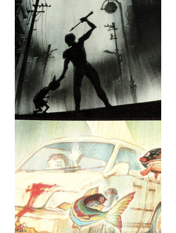 Оригинальный Арт Бук Tekkon Kinkreet / Black And White Art Book Kuro Side