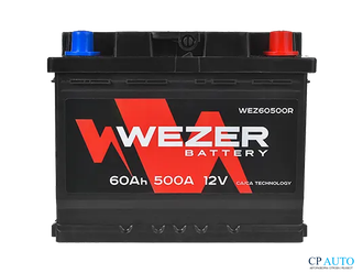 Аккумулятор   Wezer 60AH R+ | WEZ60500R