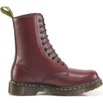 Dr. Martens 1490 CHERRY RED SMOOTH бордовые высокие