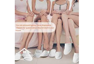 Hotel Slipper  ერთჯერადი ჩუსტი თეთრი და პერადი საბითუმო და საცალო