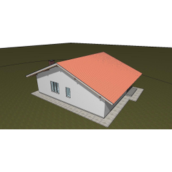 Одноэтажный дом с двумя спальнями 110м² (S103)