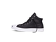 Купить кожаные Кеды Converse Джек Перселл leather черные высокие 155718C