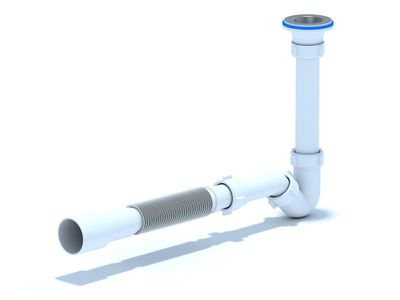 Сифон для биде 1,25"х32 с гибкой трубой 32*40/50 BD1016 АНИ пласт (Арт. BD1016) [49182]