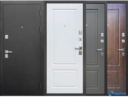 Дверь входная металлическая Толстяк Букле чёрный купить в Челябинске | КВИРТЕК