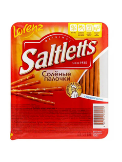 Палочки соленые Lorenz SALTLETTS Классические, 150 г, 6 упаковок