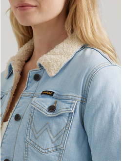 Куртка Wrangler® Retro® Women's  Sherpa Lined Western Denim Jacket