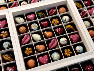 Бельгийский шоколад -  ручной работы 25 конфет Арт 8.322