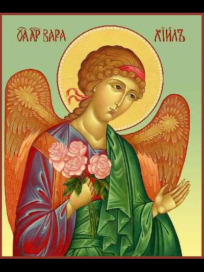 Ангел-Хранитель. Рукописная икона.