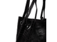 (Артикул: 5298) Сумка мешок женская, среднего размера, натуральная кожа с лазерной обработкой, черная, ручки через плечо