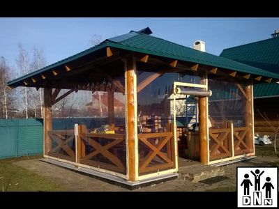 Гибкие окна для беседок