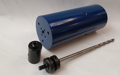 Коронка HSS диаметр 133 мм высота 200 мм  + переходник на резьбу 1 1/4