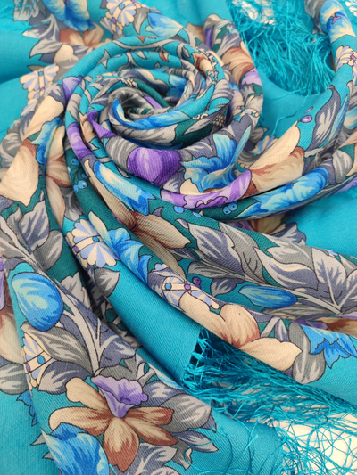 Павловопосадский платок Соловьиная роща 1994-11