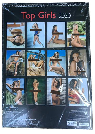 Top Girls Official Календарь 2020 Иностранные перекидные календари 2020, Intpressshop