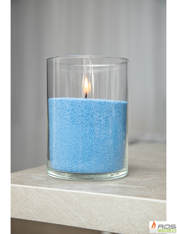 Насыпная свеча "Цилиндр 15 см", голубая "Голубой"
