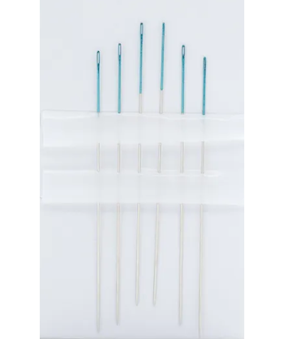 07881 PONY Иглы для бисера № 11, 6 шт, цветное ушко