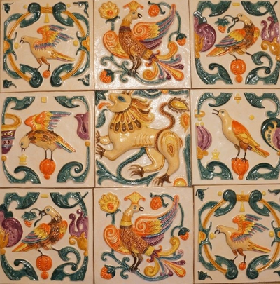 Феникс (фасадный изразец)