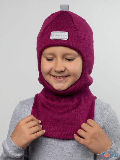 Шапка-шлем "NK"   20101-01, цвет рубиновый р. 54-56