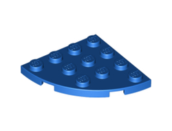Plate, Round Corner 4 x 4, Blue (30565 / 4143267 / 6146306)