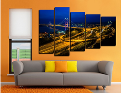 Модульная картина "Грандиозная эстакада"