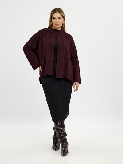 Короткий трикотажный кардиган