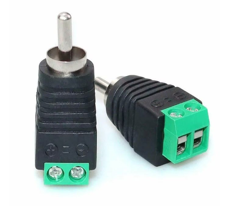Разъем штекер RCA с клеммной колодкой