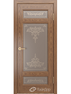 ЛАЙНДОР (УЛЬЯНОВСК)/ МОДЕЛЬ МИШЕЛЬ-К/ ПОЛОТНО ОСТЕКЛЕННОЕ/ НАТУРАЛЬНЫЙ ШПОН ДУБА/ ТОН 48 (ДУБ  НАТУРАЛЬНЫЙ)