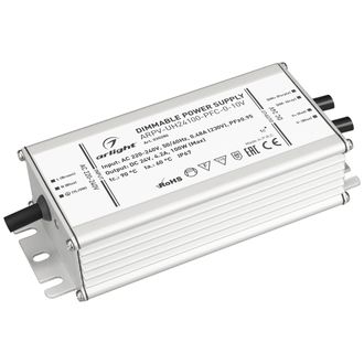 ИПН Arlight ARPV-UH24100-PFC-0-10V (24V, 4.2A, 100W) (IP67 Металл)