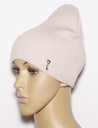 Шапка женская "Мелкая резинка "556 кофе, ваниль, чайная роза, белая, тиффани