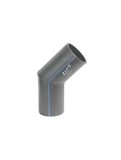 D355 SDR17 Отвод сварной сегментный ПНД ПЭ100 1°- 45°