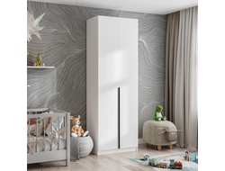 Шкаф двухстворчатый ЛИОН ШК-01 + Антресоль АН-01 Белый