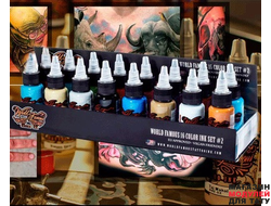 Краска World Famous Tattoo Ink World Famous 16 Color Ink Set #2 1 oz