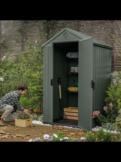 Сарай "Дарвин 4х4" (размеры 118 х 117 см), зеленый