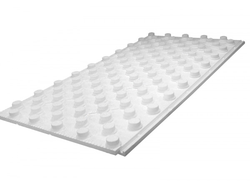 Маты под теплый пол с бобышками Белые без ламинации