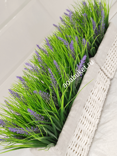 Искусственная трава Осока с лавандой № Т008