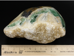Флюорит, Кальцит, полировка крупная, Монголия (105*66*63 мм, 688 г) №35627