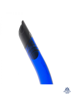 Трубка для дайвинга Marlin FLASH (прямая гофра) BLUE/BLACK
