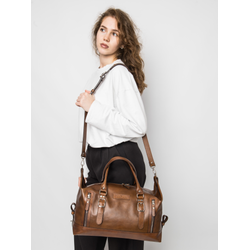 Кожаная дорожная сумка Ravenna Premium brown (арт. 4047-63)