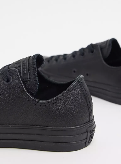 Кожаные кеды Converse черные низкие 135253C оригинал фото