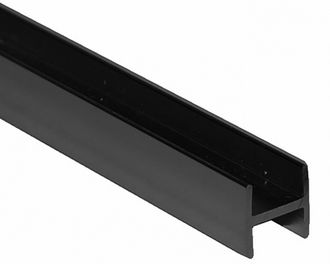 Планка для мебельных щитов 6 мм, соединительная, черная